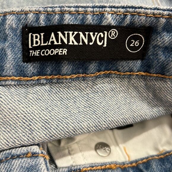 Blank NYC the Cooper long Slim Straight leg button fly jeans size 25 NWT - Picture 11 of 13